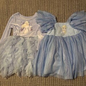 Elsa Inspired Kids Dress Set - Light Blue